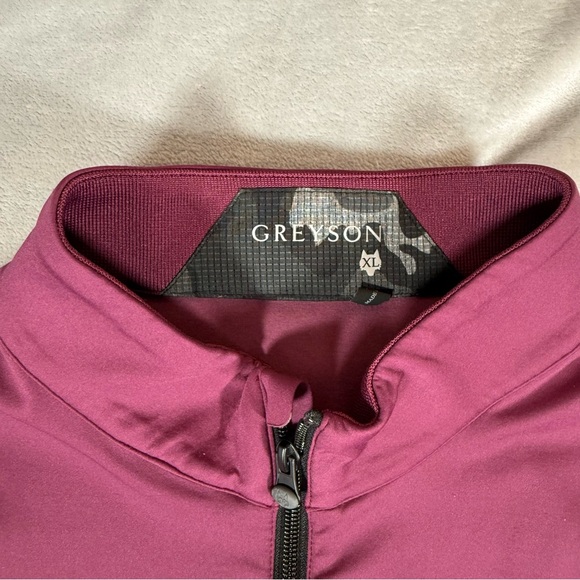 Greyson 1/4 Zip Athletic Pullover Vest Mens XL Pine Tree Golf Club Purple - Picture 5 of 10